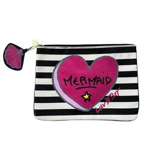 Luv Betsey by Betsey Johnson Mermaid Striped Clutch/Pouch